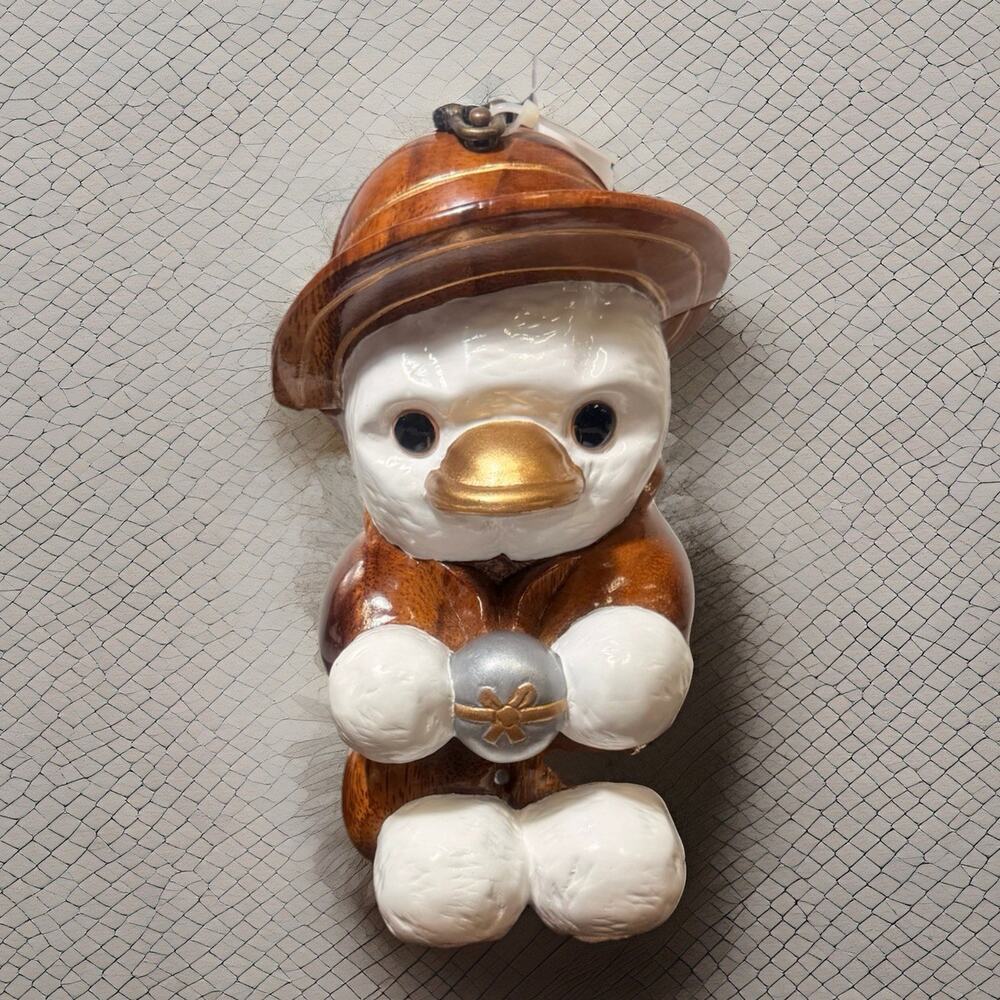 NWT ULTRA RARE Timmy Woods Beverly Hills Dolly Duck Z Wooden Purse with Dust Bag - Picture 4 of 16